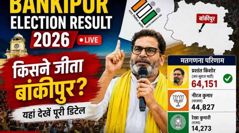 Bankipur Election Result 2026 ECI Official Result Prashant Kishor Victory